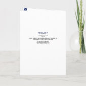 begrafenisprogramma Sjabloon leger (Achterkant)