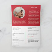 Begrafenisprogramma Sjabloon Memorial Celebration  (Binnen)