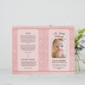 Begrafenisprogramma Sjabloon voor kinderen (Staand voorkant)