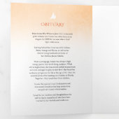 Begrafenisprogramma volgorde van dienst oranje roo drieluik programma (Binnenzijde eerst)