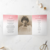 Begrafenisprogramma volgorde van service red rose drieluik programma (Binnen)