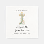 Begrafenisreceptie in liefdevolle herinnering Bloe Servet (Voorkant)