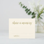 Begrafenisservice, Gold Script, Een Kaart delen (Staand voorkant)