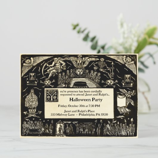   begrafenisstijl kaart (Staand voorkant)