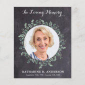 Begrafenissympathie bedankt je creditcard Eucalypt (Voorkant)