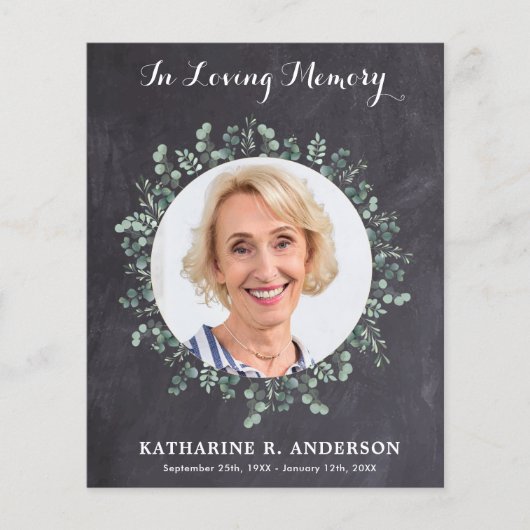 Begrafenissympathie bedankt je creditcard Eucalypt (Voorkant)