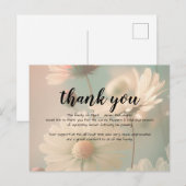 Begrafenissympathie Dank u kaart (Voorkant / Achterkant)