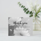 Begrafenissympathie Dank u kaart (Staand voorkant)