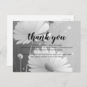 Begrafenissympathie Dank u kaart (Voorkant / Achterkant)