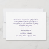 Begrafenissympathie Dank u Rozen Waterverf Floral Bedankkaart (Achterkant)