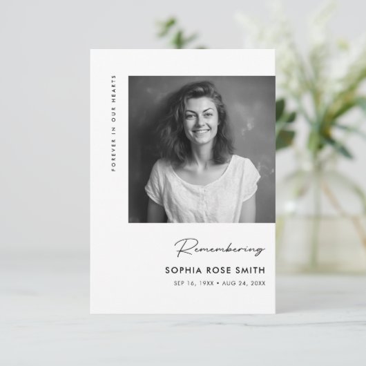 Begrafenissympathie Memorial Prayer Herdenking Kaa (Staand voorkant)