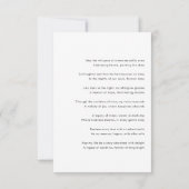 Begrafenissympathie Memorial Prayer Herdenking Kaa (Achterkant)