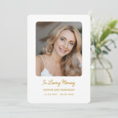 Begrafenissympathie Memorial Prayer Herdenking Kaa Kaart (Staand voorkant)