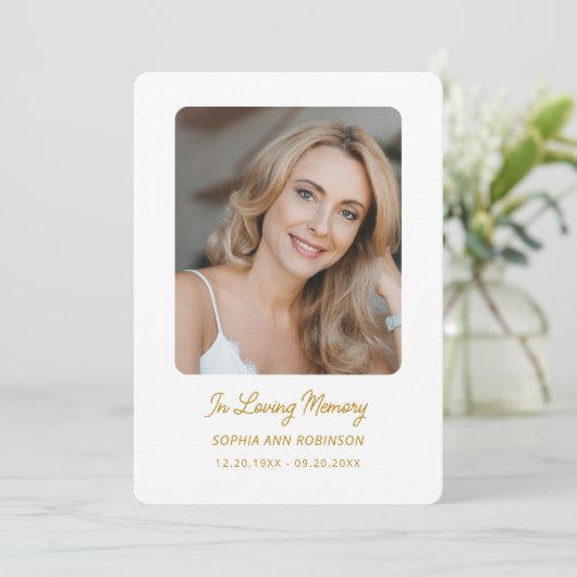 Begrafenissympathie Memorial Prayer Herdenking Kaa Kaart (Staand voorkant)