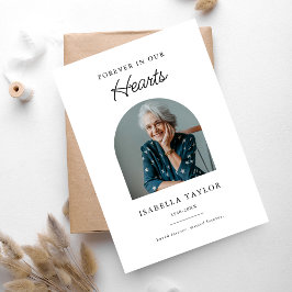 Begrafenissympathie voor altijd in ons hart Foto Bedankkaart