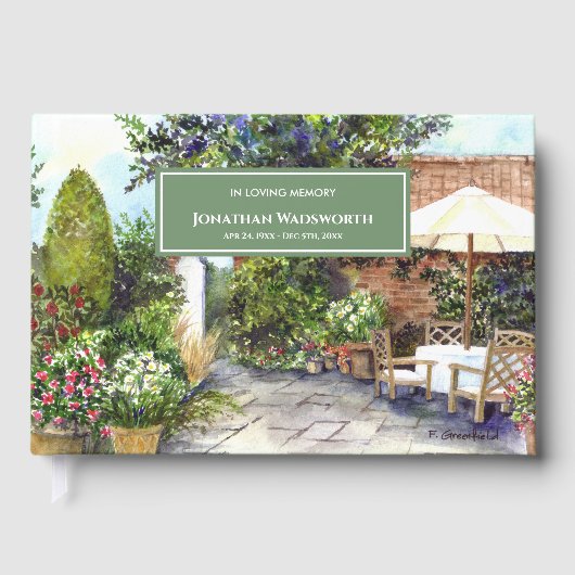 Begrafenisterras van The Manor House York Gastenboek (Voorkant)