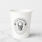 Begrafenisthema RIP Twenties 20s Grappige 30e Verj Papieren Bekers (Voorkant)