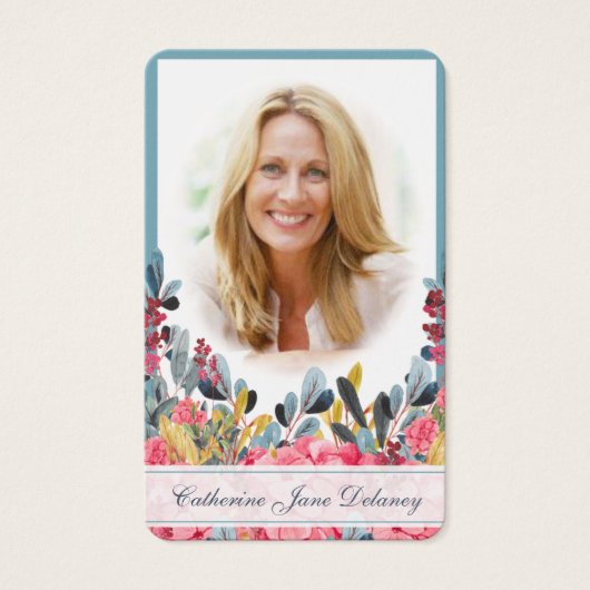 Begrafenisverlies Botanicals Gebed Sympathie Kaart (Voorkant)