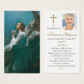 Begrafenisverlies Christus Bidden Gebed Sympathie  Visitekaartjes (Voorkant /achterkant)