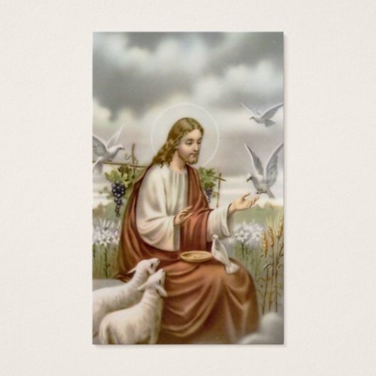 Begrafenisverlies duiven Memorial Gebed Sympathie  Visitekaartje (Voorkant)