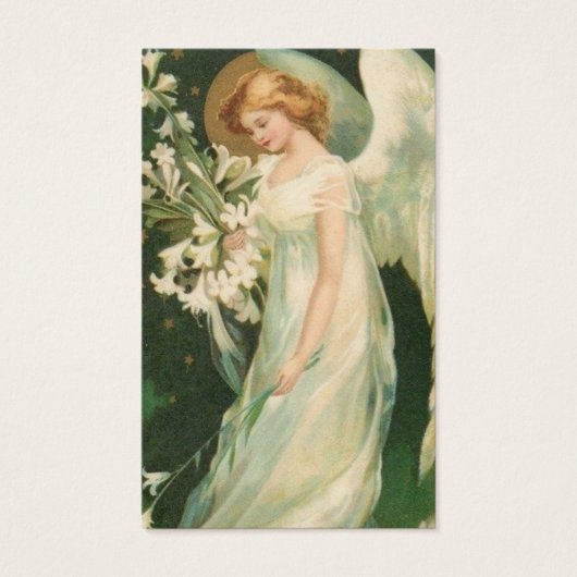 Begrafenisverlies  Engel Gebed Sympathie Kaarten Visitekaartjes (Voorkant)