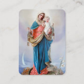 Begrafenisverlies Gezegende Maria Gebed Sympathie  Visitekaartje (Voorkant)