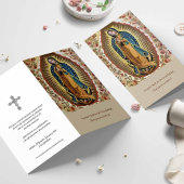 Begrafenisverlies Guadalupe Gebed Sympathie Kaarte Kaart