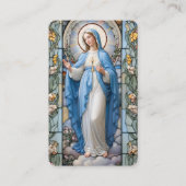 Begrafenisverlies Hail Mary Prayer Sympathy Card Visitekaartje (Voorkant)