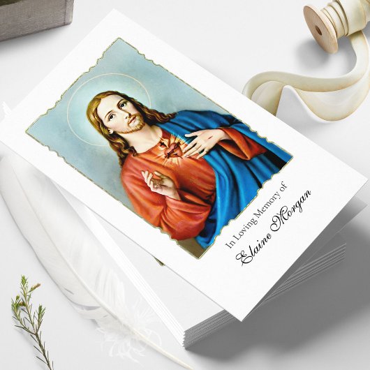 Begrafenisverlies Heilig Hart Gebed Sympathie Kaar Kaart