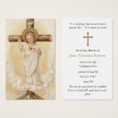 Begrafenisverlies Jezus Eternity Gebed Sympathie K Visitekaartjes (Voorkant /achterkant)