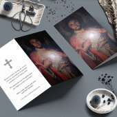 Begrafenisverlies Jezus hart gebed sympathie kaart