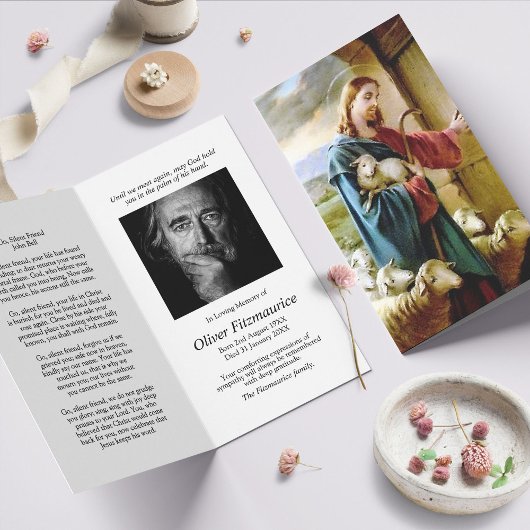 Begrafenisverlies Jezus Memorial Gebed Sympathie K Kaart