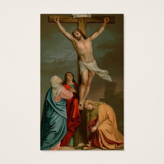 Begrafenisverlies Jezus Memorial Gebed Sympathie K Visitekaartjes (Voorkant)