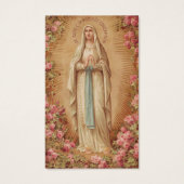 Begrafenisverlies Lady Lourdes Gebed Sympathie Kaa Visitekaartje (Voorkant)