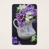 Begrafenisverlies Lila Gebed Sympathie Kaarten Visitekaartje (Voorkant)