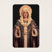 Begrafenisverlies Maria Rozenkrans Gebed Sympathie Visitekaartjes (Voorkant)