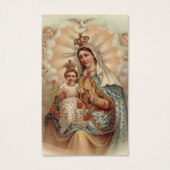 Begrafenisverlies Mary Memorial Gebed Sympathie Ca Visitekaartjes (Voorkant)