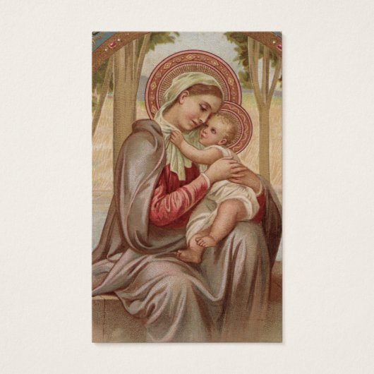 Begrafenisverlies Moeder Maria Gebed Sympathie Kaa Visitekaartje (Voorkant)