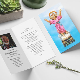 Begrafenisverlies Nino Jezus Gebed Sympathie Kaart