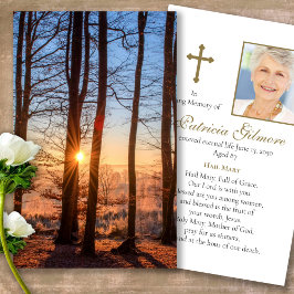 Begrafenisverlies Zonnen Stralen Gebed Sympathie K Visitekaartjes