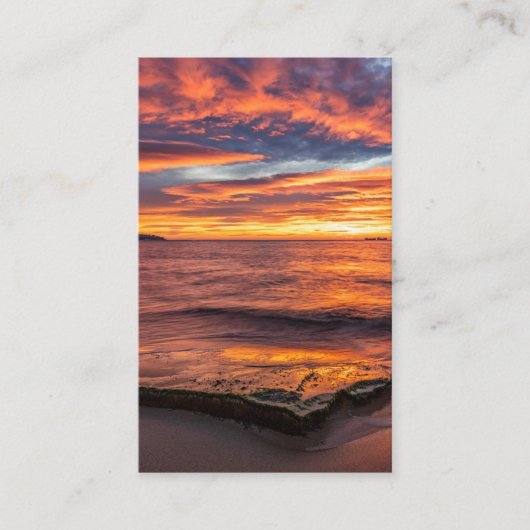 Begrafenisverlies Zonsopgang Gebed Sympathie Kaart Visitekaartje (Voorkant)