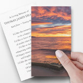 Begrafenisverlies Zonsopgang Gebed Sympathie Kaart Visitekaartje