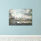 Begrafenisverwerking van de late canvas afdruk (Insitu (Houten vloer))