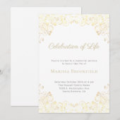 begrafenisviering kaart (Voorkant / Achterkant)