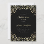 begrafenisviering van de dienst voor herdenking va kaart (Voorkant)