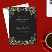 begrafenisviering van de dienst voor herdenking va kaart