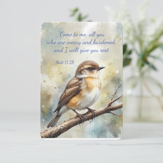 Begrafenisviering van het leven Dank u Schrift Bedankkaart (Staand voorkant)