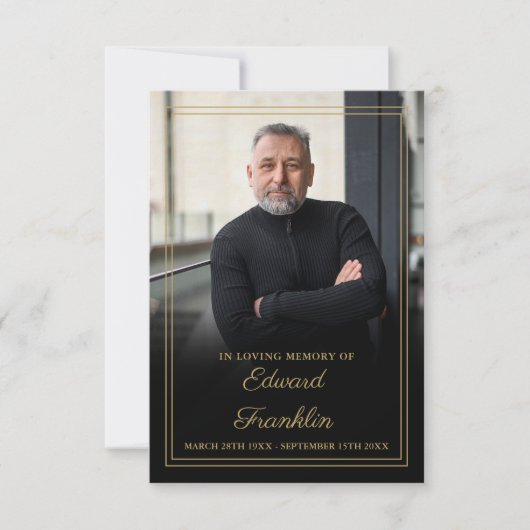 Begrafenisviering van het leven Fotogebed Kaart (Voorkant)