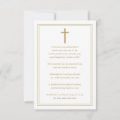 Begrafenisviering van het leven Fotogebed Kaart (Achterkant)