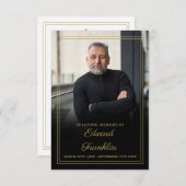 Begrafenisviering van het leven Fotogebed Kaart (Voorkant / Achterkant)